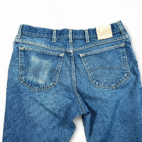 Vintage Lee Jeans Mens 34x29 Blue Dark Wash Relaxed Fit Straight Denim Fade 90s
