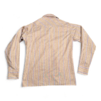 Vintage County Seat Western Shirt Adult SMALL Brown Pink Striped Cowboy 70s