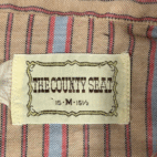 Vintage County Seat Western Shirt Adult SMALL Brown Pink Striped Cowboy 70s