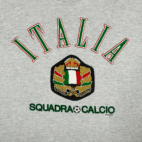 Vintage Soccer Shirt Adult MEDIUM Gray Italia Squadra Calcio Italy USA Made 90s