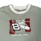 Vintage Dale Earnhardt Jr Shirt Adult LARGE Gray Budweiser NASCAR Auto Race Y2K
