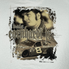 Vintage Dale Earnhardt Jr Shirt Adult LARGE White Budweiser Tribal NASCAR Y2K