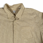 Peter Millar Shirt Adult 2XL XXL Yellow Plaid Button Down Preppy Luxury Cotton