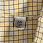 Peter Millar Shirt Adult 2XL XXL Yellow Plaid Button Down Preppy Luxury Cotton