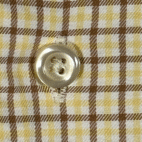 Peter Millar Shirt Adult 2XL XXL Yellow Plaid Button Down Preppy Luxury Cotton