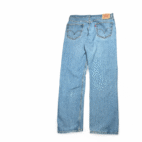 Levis 505 Jeans Mens 36x32 Blue Regular Fit Straight Leg Light Wash Denim Y2K