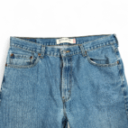 Levis 505 Jeans Mens 36x32 Blue Regular Fit Straight Leg Light Wash Denim Y2K