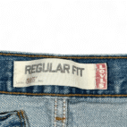 Levis 505 Jeans Mens 36x32 Blue Regular Fit Straight Leg Light Wash Denim Y2K