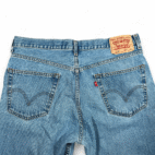 Levis 505 Jeans Mens 36x32 Blue Regular Fit Straight Leg Light Wash Denim Y2K