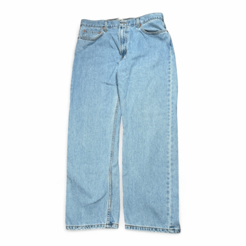 Levis 505 Jeans Mens 36x29 Blue Regular Fit Straight Leg Light Wash Denim Y2K