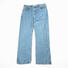 Levis 505 Jeans Mens 36x32 Blue Regular Fit Straight Leg Light Wash Denim Y2K