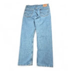 Levis 505 Jeans Mens 36x32 Blue Regular Fit Straight Leg Light Wash Denim Y2K