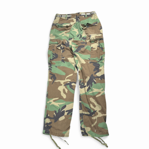Vintage US Military Pants Mens 31x31 Brown Camouflage Woodland Cargo BDU 80s