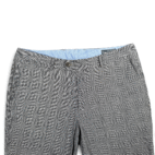 Bonobos Pants Mens 36x29 Gray Linen Glen Plaid Houndstooth Straight Slacks