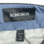 Bonobos Pants Mens 36x29 Gray Linen Glen Plaid Houndstooth Straight Slacks