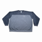 Vintage Big Dogs Sweatshirt Adult 3XL Blue Fleece Colorblock Polar Dogs Logo 90s