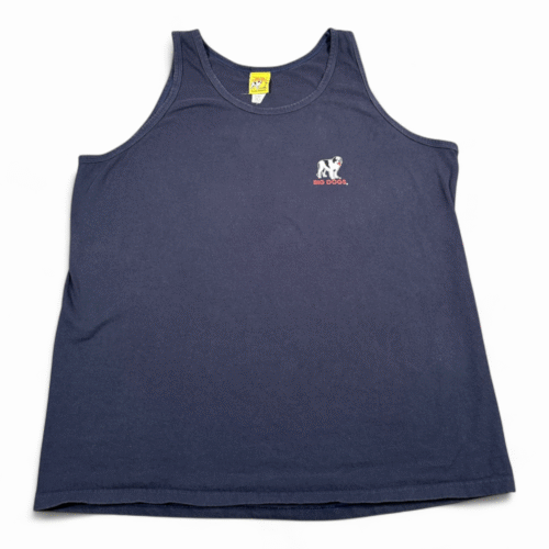Big Dogs Shirt Adult EXTRA LARGE Blue Tank Top Spiderdog Spiderman Parody Y2K
