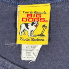 Big Dogs Shirt Adult EXTRA LARGE Blue Tank Top Spiderdog Spiderman Parody Y2K