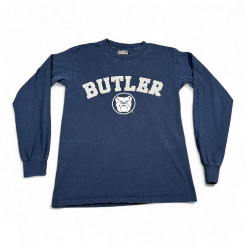 Vintage Butler University Shirt Adult SMALL Blue Bulldog Steve Barrys Sports Y2K