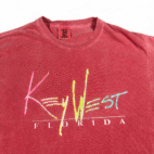 Key West Florida Shirt Adult MEDIUM Red Comfort Colors Retro Style