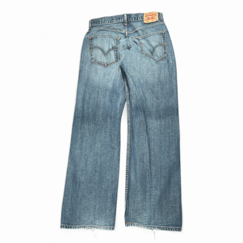 Levis Jeans Mens 32x32 Blue Loose Straight Dark Wash 569 Baggy Skater Faded Y2K