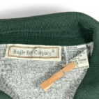 Vintage Bugle Boy Sweater Adult LARGE Gray Colorblock Sweatshirt Polo Crest 90s