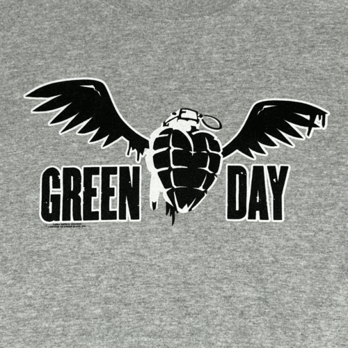 Vintage Green Day Shirt Youth EXTRA LARGE Gray American Idiot Band Punk Y2K