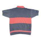 Vintage Mark Elliot Polo Shirt Adult SMALL Blue Colorblock Military Patch 90s