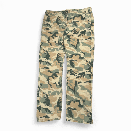 Levis Pants Mens 36x32 Brown Green Camouflage Woodland Camo Military Army Cotton