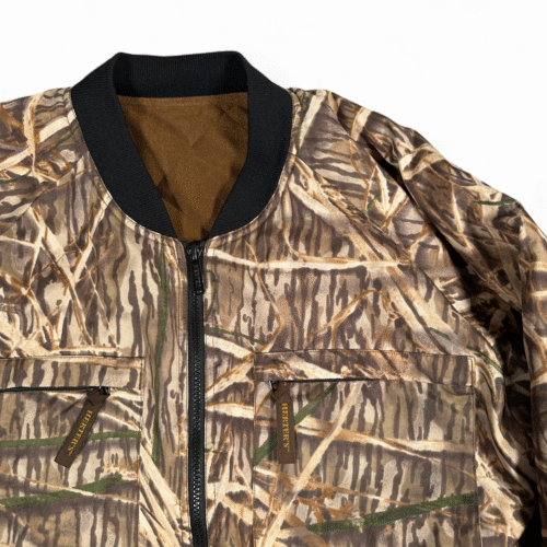 Vintage Herters Jacket Adult MEDIUM Brown Camouflage Hunting Reversible 90s