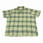 Vintage Towncraft Shirt Adult EXTRA LARGE Green Plaid JC Penneys Loop Camp 60s