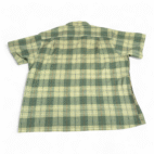 Vintage Towncraft Shirt Adult EXTRA LARGE Green Plaid JC Penneys Loop Camp 60s