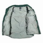Vintage Gap Vest Adult LARGE Green Gray Down Puffer Quilted Hooded Outdoor 90s