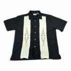 Havana Shirt Shirt Adult LARGE Black Colorblock Embroidered Camp Bowling Y2K