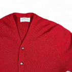 Vintage Robert Bruce Sweater Adult MEDIUM Red Cardigan Orlon Par 70 Golf 70s