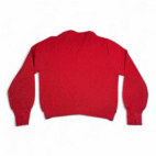 Vintage Robert Bruce Sweater Adult MEDIUM Red Cardigan Orlon Par 70 Golf 70s
