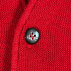Vintage Robert Bruce Sweater Adult MEDIUM Red Cardigan Orlon Par 70 Golf 70s