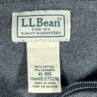 Vintage LL Bean Sweater Adult EXTRA LARGE Gray Cashmere Pullover Quarter Zip Y2K