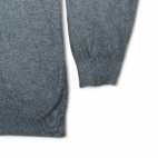 Vintage LL Bean Sweater Adult EXTRA LARGE Gray Cashmere Pullover Quarter Zip Y2K