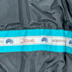 Vintage Members Only Jacket Adult LARGE Green Bomber Down Puffer Race Series 80s