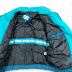 Vintage Members Only Jacket Adult LARGE Green Bomber Down Puffer Race Series 80s