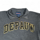 Vintage Depauw University Sweater Adult MEDIUM Gray Sweatshirt JanSport 90s