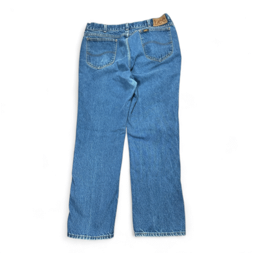 Vintage Lee Riders Jeans Mens 34x30 Dark Wash Straight Reg USA Union Made 80s