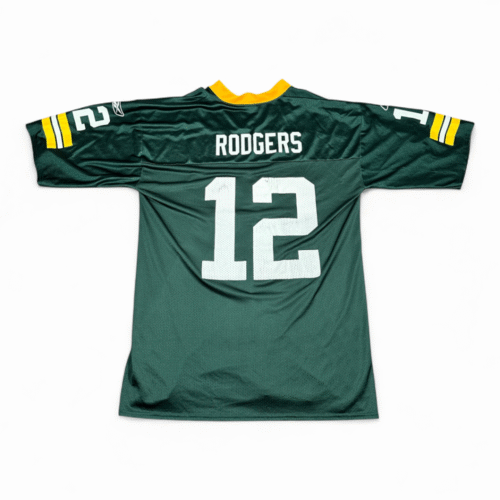 Aaron Rodgers Green Bay Packers Jersey Adult LARGE Green Reebok NFL Players Y2K