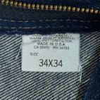 Vintage Lee Riders Jeans Mens 34x34 Dark Wash Straight Regular USA Made 80s