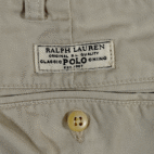 Vintage Polo Ralph Lauren Pants Mens 35x30 Brown Khaki Tan Prospect Preppy 90s