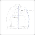 Vintage WearGuard Shirt Adult MEDIUM Blue Denim Plaid Flannel Lined Workwear 90s