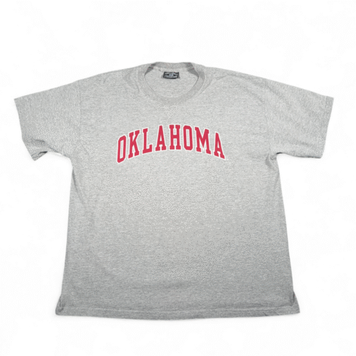 Vintage Oklahoma Sooners Shirt Adult EXTRA LARGE Gray Steve Barry College Y2K