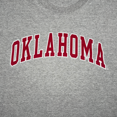 Vintage Oklahoma Sooners Shirt Adult EXTRA LARGE Gray Steve Barry College Y2K