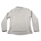 North Face Sweater Womens LARGE Gray Fleece Geometric Sweater Shawl Cowl Pullover